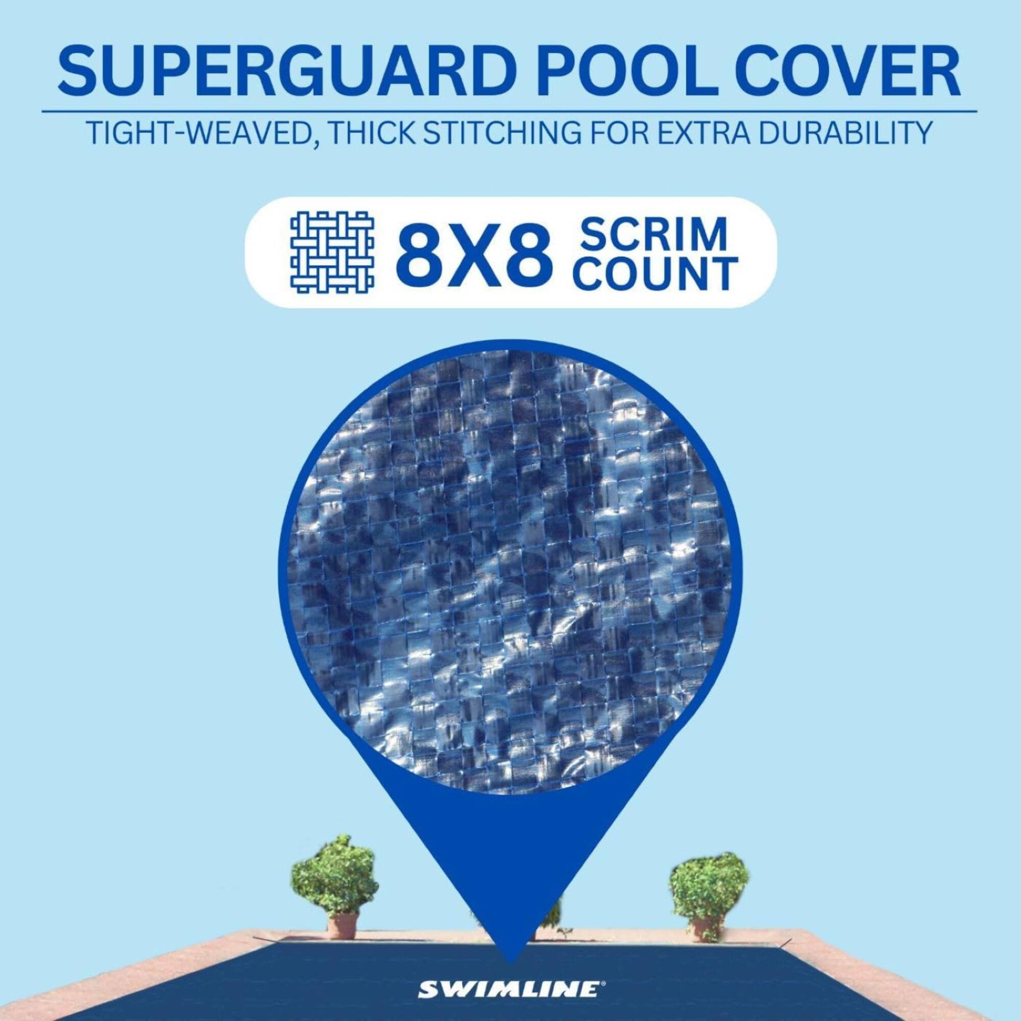 Swim Central 29ft. Rectangular Inground Swimming Pool Winter Cover